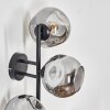 Ripoll globe light, wall light Smoke-coloured, 3-light sources