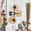 Ripoll globe light, wall light Amber, 3-light sources