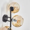 Ripoll globe light, wall light Amber, 3-light sources