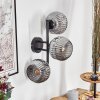 Ripoll globe light, wall light Smoke-coloured, 3-light sources