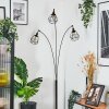 Yaak floor lamp chrome, black, 3-light sources