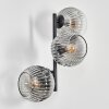 Ripoll globe light, wall light clear, Smoke-coloured, 3-light sources