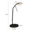 Steinhauer lights Eloi table lamp LED black, 1-light source