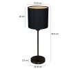 Steinhauer lights Noor table lamp black, 1-light source