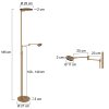 Steinhauer lights Turound floor lamp bronze, 2-light sources