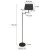 Steinhauer lights Bella floor lamp black, 1-light source
