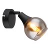 Globo lighting Glyptar wall light, wall spotlight black, 1-light source