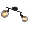 Globo lighting Glyptar ceiling light, ceiling spotlight black, 2-light sources