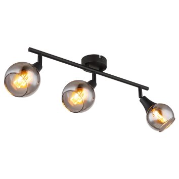 Globo lighting Glyptar ceiling light, ceiling spotlight black, 3-light sources