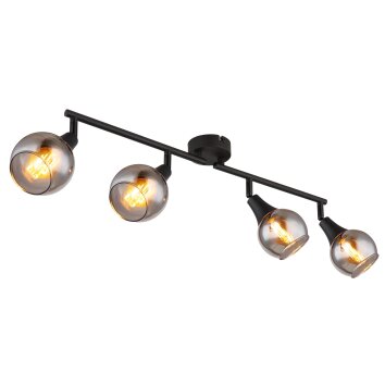 Globo lighting Glyptar ceiling light, ceiling spotlight black, 4-light sources