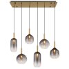 Globo lighting Elisabeth hanging light brass, 6-light sources