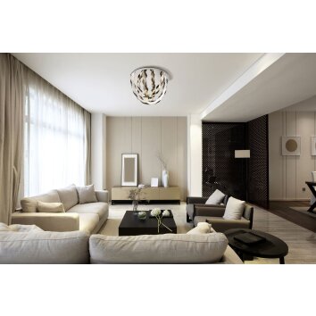 Globo lighting Karilion ceiling light LED chrome, 1-light source