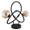 Globo lighting Tuberius table lamp LED black, 2-light sources
