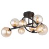 Globo lighting Tuberius ceiling light LED black, 7-light sources