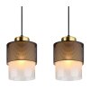 Globo lighting Olga hanging light gold, black, 4-light sources
