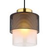 Globo lighting Olga hanging light gold, black, 1-light source