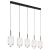 Globo lighting Kurius hanging light LED black, 5-light sources