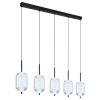 Globo lighting Kurius hanging light LED black, 5-light sources