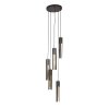 Asila pendant light black, 5-light sources