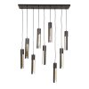 Asila pendant light black, 9-light sources