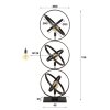 Galaxy floor lamp black, 3-light sources