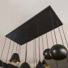 Shield pendant light black, 18-light sources