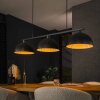 Shield pendant light black, 3-light sources
