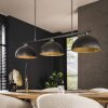 Shield pendant light black, 3-light sources
