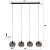 Ommerlanderwijk pendant light anthracite, 4-light sources