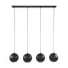 Zip pendant light black, 4-light sources