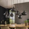 Zip pendant light black, 7-light sources