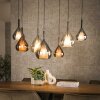 Wings pendant light anthracite, 7-light sources