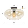 Iralo ceiling light anthracite, 1-light source