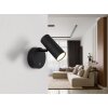 Globo lighting und ceiling light, ceiling spotlight, wall light, wall spotlight LED black, 1-light source