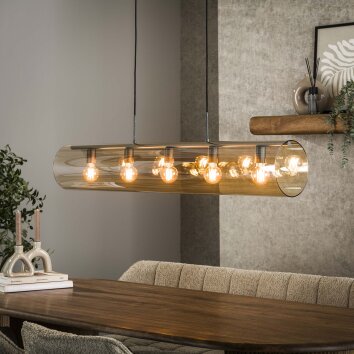 Geral pendant light anthracite, 5-light sources