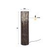 Umaro floor lamp brown, black, 1-light source