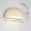 Trio lights MAAS wall light beige, 1-light source