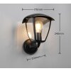 Trio lights VENTA wall light black, 1-light source