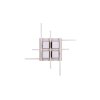 Trio lights Roger ceiling light LED brown, 1-light source, Remote control