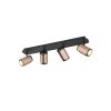 Trio lights Gillan ceiling spotlight brown, 4-light sources