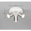 Trio lights Gillan ceiling spotlight matt nickel, 3-light sources