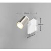 Trio lights und ceiling spotlight, wall and ceiling light, wall spotlight matt nickel, 1-light source