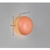 Reality lights Davey wall light LED orange, 1-light source