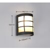 Reality lights SINTRA wall light black, 1-light source