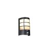 Reality lights SINTRA wall light black, 1-light source, Motion sensor