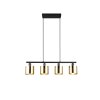 Reality lights Jason pendant light gold, 4-light sources
