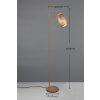 Reality lights Bidar floor lamp brown, 1-light source