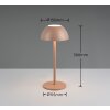 Reality lights Ricardo table lamp LED brown, 1-light source