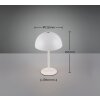 Reality lights Munoz table lamp LED white, 1-light source