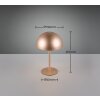 Reality lights Munoz table lamp LED brown, 1-light source